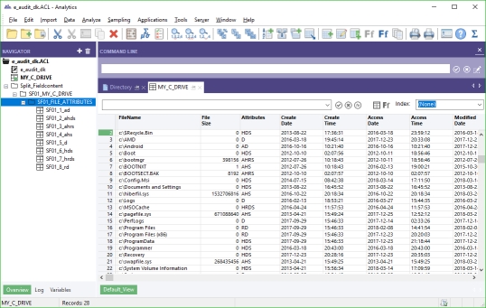 ACl Split Field Content Into Tables